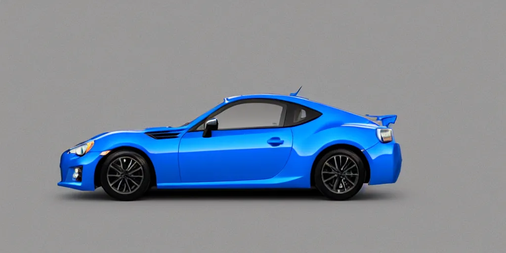 Image similar to cell - shaded blue subaru brz