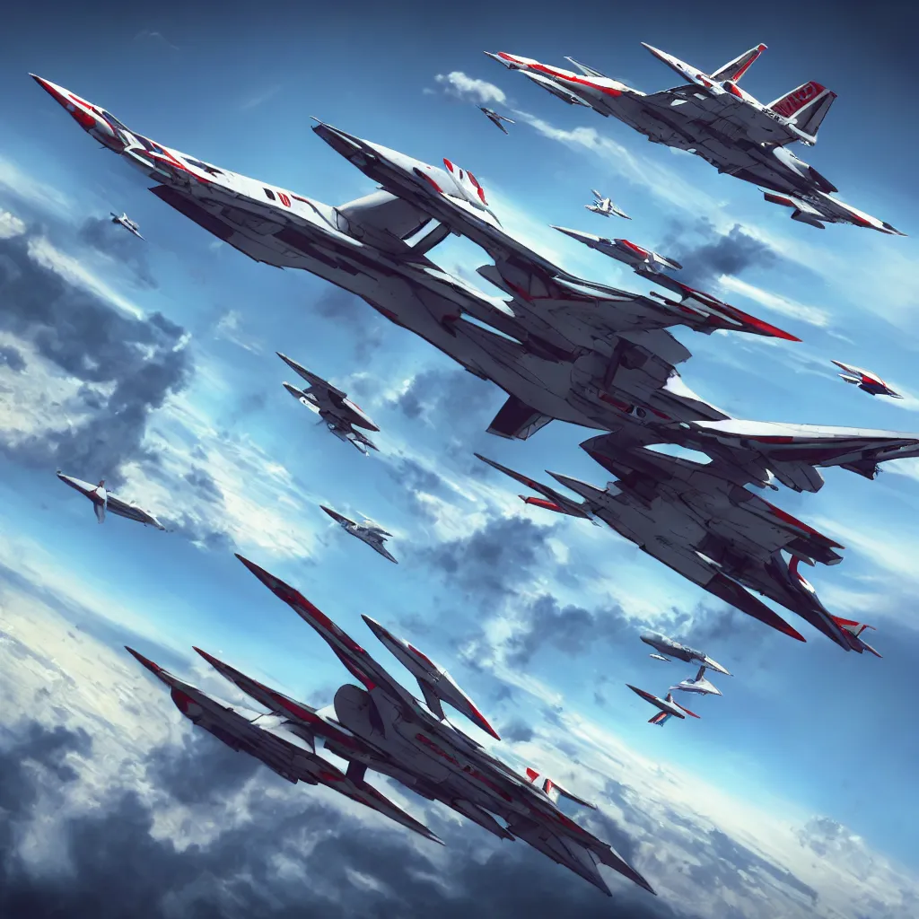 Image similar to sidescrolling airplane with lots of guns concept art, robotech gradius outer space concept art, hyperrealism, fine detail, 8 k, 3 d render, artgerm, artstation contest winner, cgsociety, cryengine, concept art!!, zbrush, vray sprite