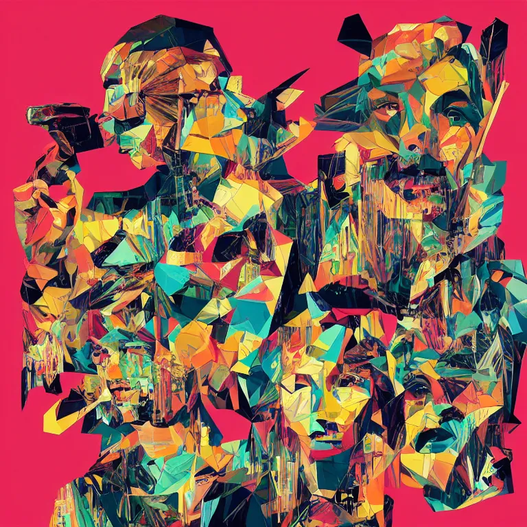 Image similar to beautiful album cover design by Jonathan Zawada and Sandra Chevrier