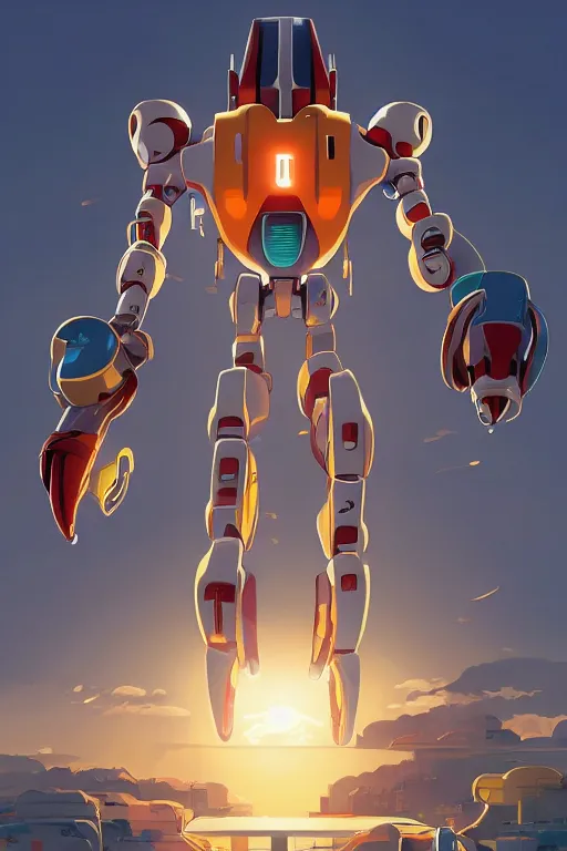 Image similar to metabots medabots medarotto medarot robot minimalist comics, behance hd by jesper ejsing, by rhads, makoto shinkai and lois van baarle, ilya kuvshinov, rossdraws global illumination ray tracing hdr radiating a glowing aura