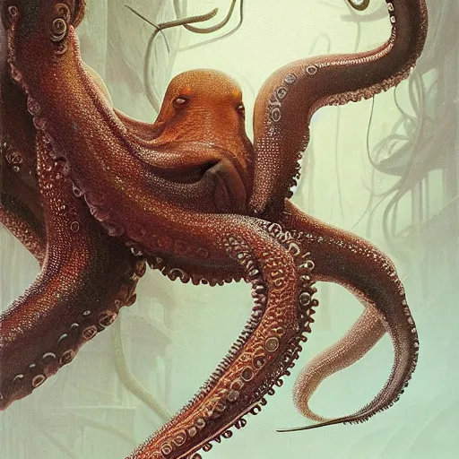 Prompt: An Octopus eating pasketti, wildlife photography, intricate, highly detailed, artstation, smooth, sharp focus, illustration, art by greg rutkowski and orientalism and bouguereau and Zdzislaw Beksinski, good clear quality, lighting, biology, symmetrical artwork, perfect tentacles, 135 mm, cinematic, hyper realism, high detail, octane render, 8k, chrome accents