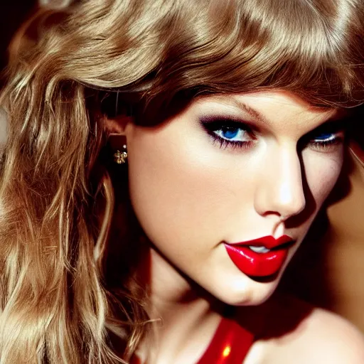 Prompt: portrait of Taylor Swift in the style of Mario Testino, award-winning, detailed, 82 mm sigma art, close up