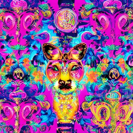 Image similar to Lisa Frank and Baroque collaboration