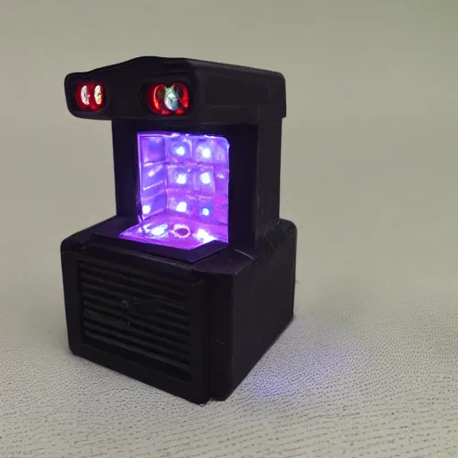 Image similar to tiny sci - fi movie prop with flashing led lights