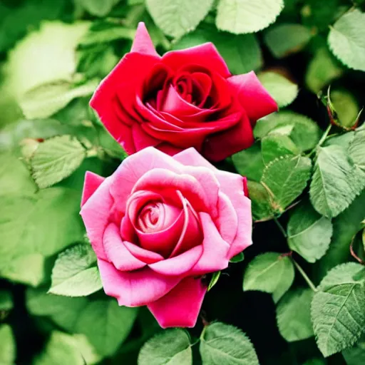 Prompt: beautiful rose surrounded by the word love