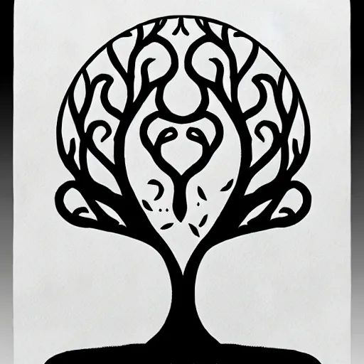 Image similar to zen tree ink