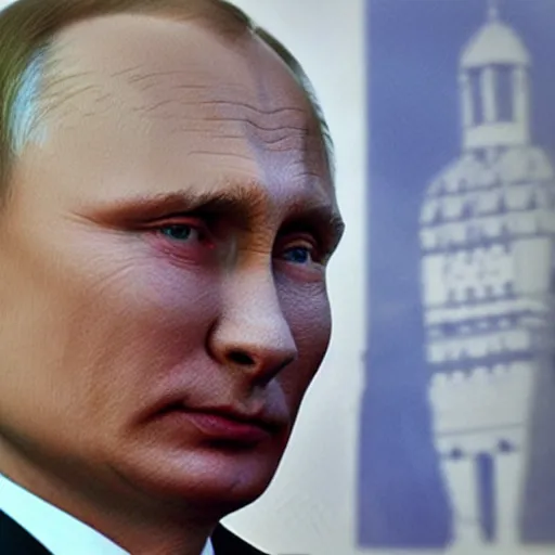 Prompt: vladimir putin in the 4 th dimension