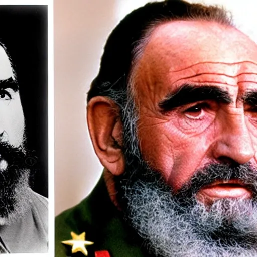 Prompt: Sean Connery as Fidel Castro