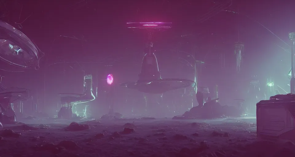 Prompt: an alien infographic about space, forestpunk, neon lights, moody atmosphere, epic composition, dramatic lighting, trending on artstation, octane render, by stanley kubrick