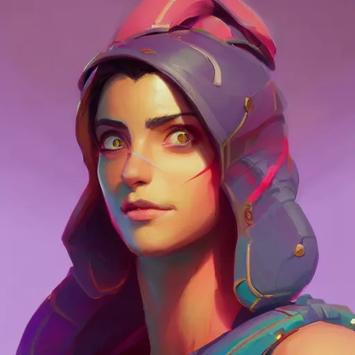 Image similar to profile portrait, maya ali mage, gloomhaven, dynamic lighting, gaudy colors, octane render aesthetic, matte painting concept art, official fanart behance hd artstation by jesper ejsing, by rhads and makoto shinkai and lois van baarle and ilya kuvshinov and rossdraws