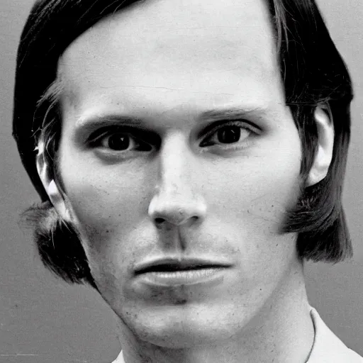 Image similar to A photograph portrait of Jerma985 with short-medium length hair a combover wearing early 1970s menswear in the early 1970s, taken in the early 1970s, grainy, taken on a 1970s Polaroid Camera, realistic, hyperrealistic, very realistic, highly detailed, very detailed, extremely detailed, detailed, digital art, trending on artstation, colorized photo