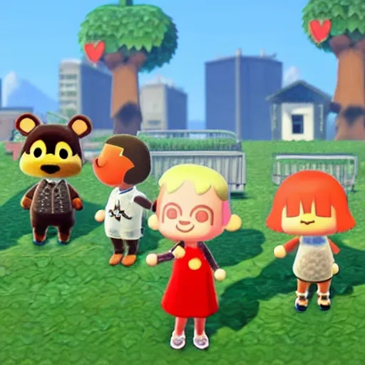 Image similar to Animal Crossing characters in GTA V