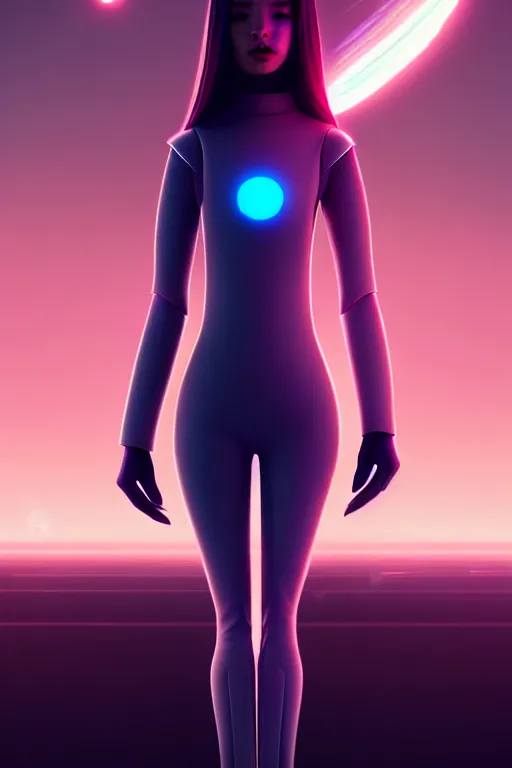 Image similar to family android women, artgem, scifi, futuristic design, bae suzy, long white hair, full body character design, cinematic lighting, highly detailed, by beeple, goro fujita, smooth gradient.