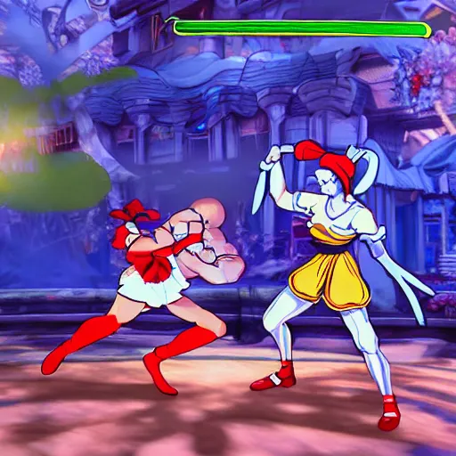 Image similar to Alice from wonderland fighting in street fighter 6 8k amazing level of detail ultra high quality