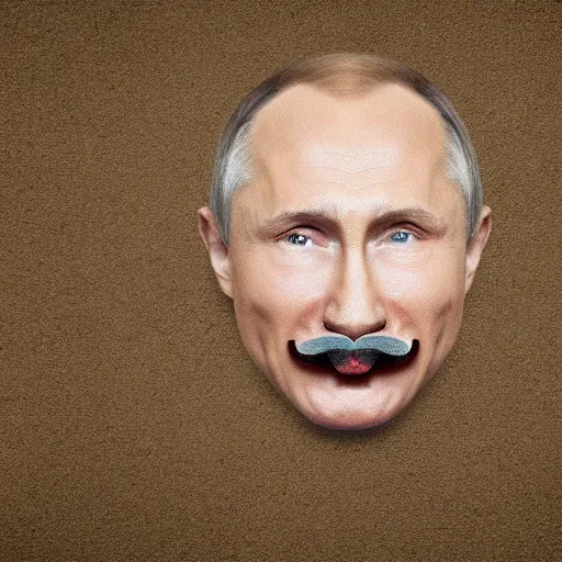 Prompt: rat with Putin's face, Putin's face with mouse nose and mouse mustache, 4k photo,