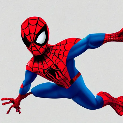 Image similar to spiderman in the style of a pixar movie