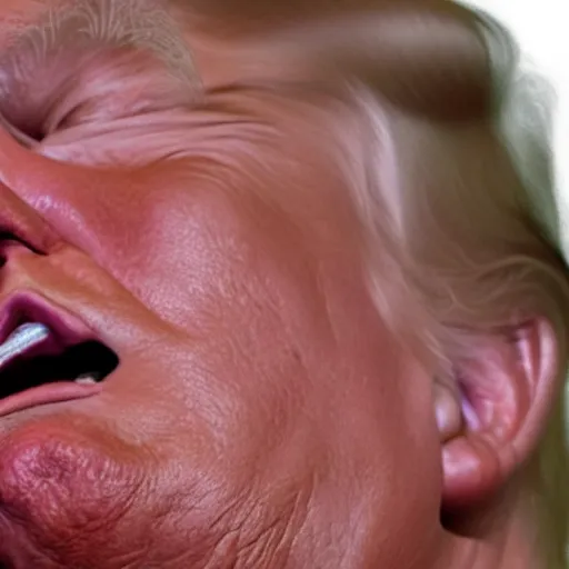 Prompt: donald trump crying, photorealistic