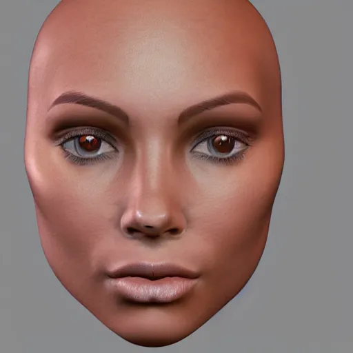 Prompt: Diffuse Map for a female face