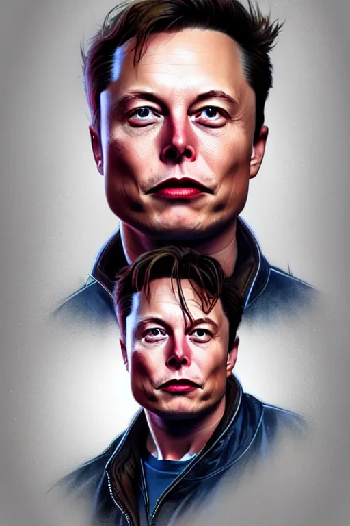 Image similar to elon musk as marty mcfly, realistic portrait, symmetrical, highly detailed, digital painting, artstation, concept art, smooth, sharp focus, illustration, cinematic lighting, art by artgerm and greg rutkowski and alphonse mucha