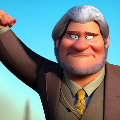 Prompt: jeff bridges as a pixar disney character from up ( 2 0 0 9 ), unreal engine, octane render, 3 d render, photorealistic