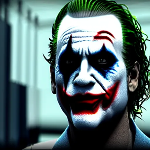 Image similar to The joker in Sons of anarchy very detail4K quality super realistic