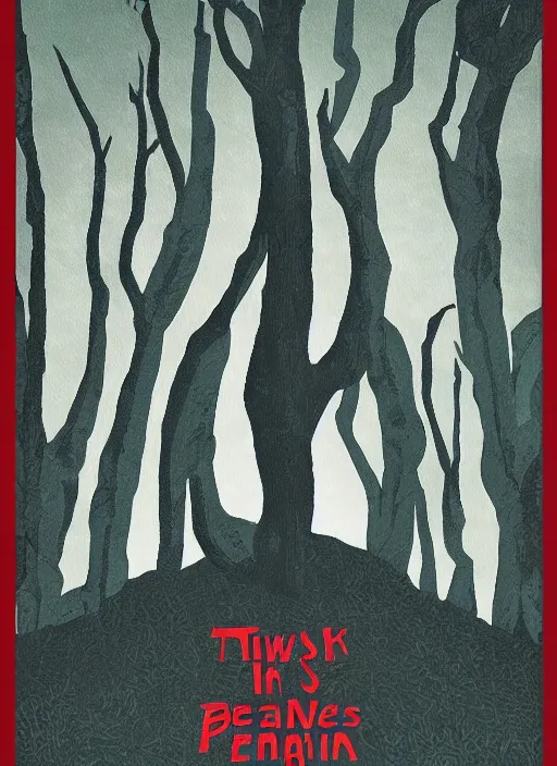 Image similar to twin peaks movie poster art by guy davis