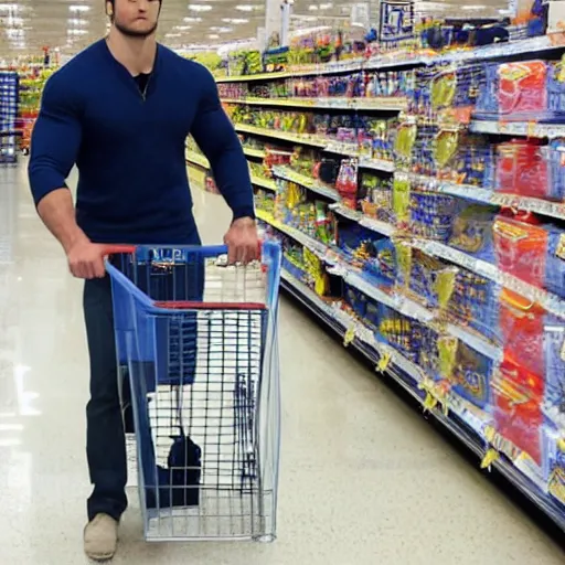 Image similar to henry cavill working at walmart