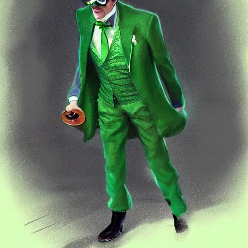 man, Wearing green suit, Wearing green tophat, wearing | Stable ...
