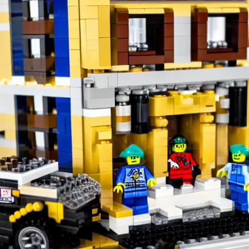 Prompt: ! dream mar a lago fbi raid lego set