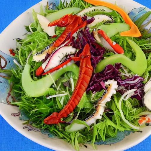 Image similar to anime lizard tail salad