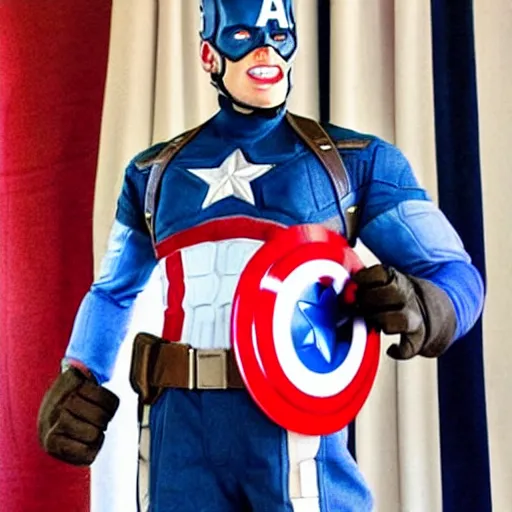 Image similar to captain america obama