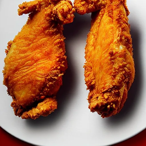 Prompt: epic professional digital award winning food photo of fried chicken shaped like amanda seyfried., artstation, cgsociety, epic, stunning, gorgeous, much wow, much detail