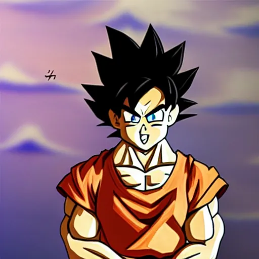 Image similar to son goku if he was a real person, realistic, studio photo