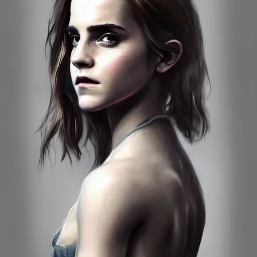 Prompt: emma - watson!! emma watson in cyberpunk 2 0 7 7, promotional, intricate, elegant, highly detailed, digital painting, artstation, concept art, smooth, sharp focus, illustration, art by artgerm and greg rutkowski