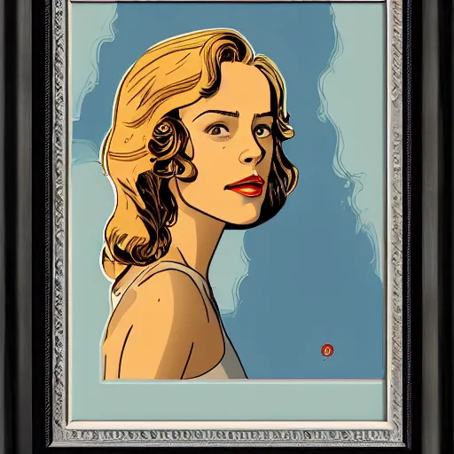 Image similar to rachel mcadams retro minimalist portrait by jean giraud, moebius starwatcher comic, 8 k