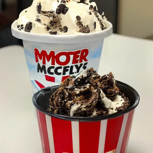 Image similar to the motor oil mcflurry