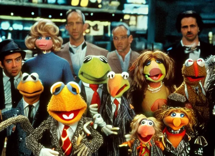 Prompt: The Muppets in: Blade Runner