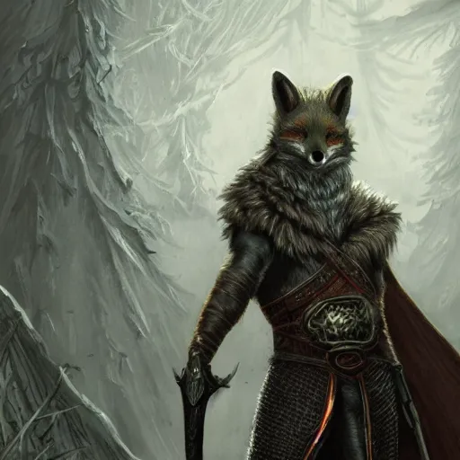 Image similar to a fox in elden ring, elden ring, dark souls