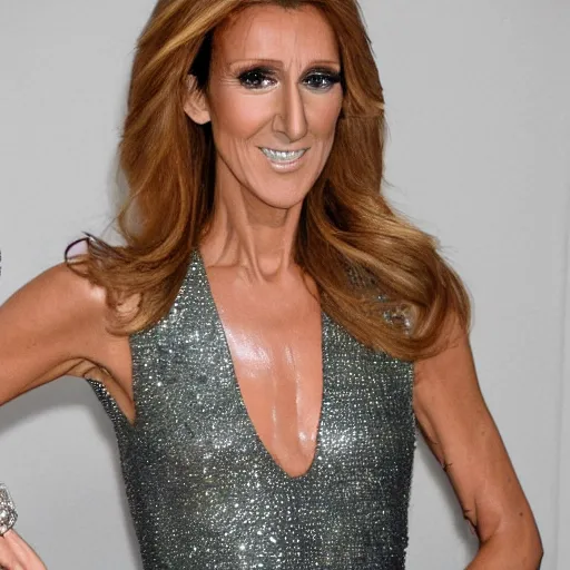 Image similar to celine dion transforming into a bird lot