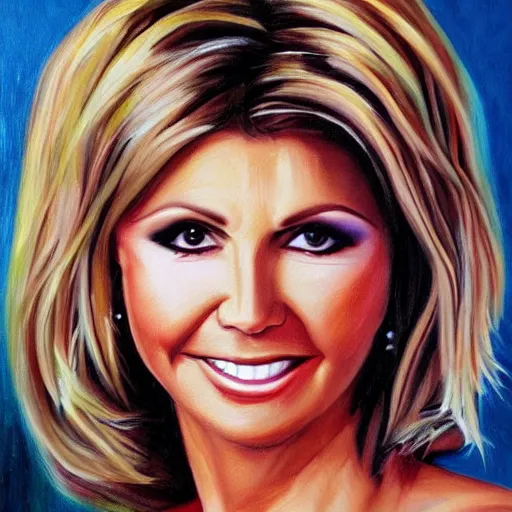 Prompt: a realistic painting of olivia newton john