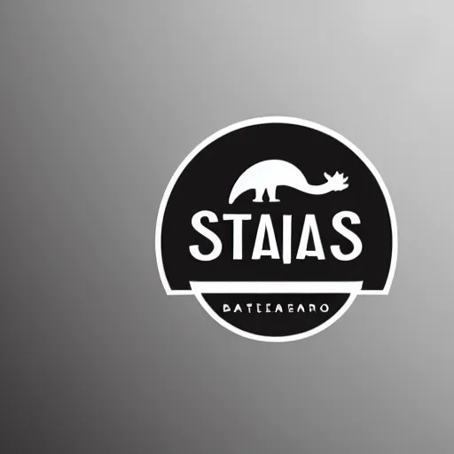 Prompt: stegosaurus, brand logo, clean design, minimalist, svg