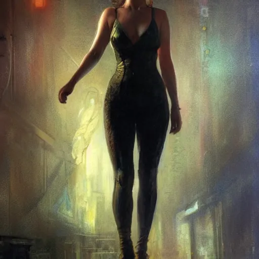 Prompt: jennifer lawrence, hyperrealistic full figure, bladerunner street alley, art of elysium by frank frazetta and by jeremy mann and by alphonse mucha, fantasy art, photo realistic, dynamic lighting, artstation, full figure poster, volumetric lighting, very detailed face, 4 k, award winning