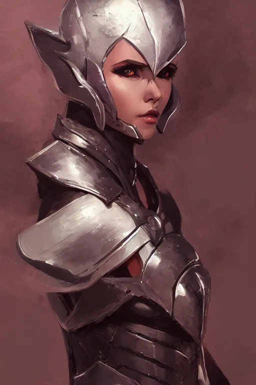 Image similar to Gorgeous armor dark elf by ilya kuvshinov, krenz cushart, Greg Rutkowski, trending on artstation