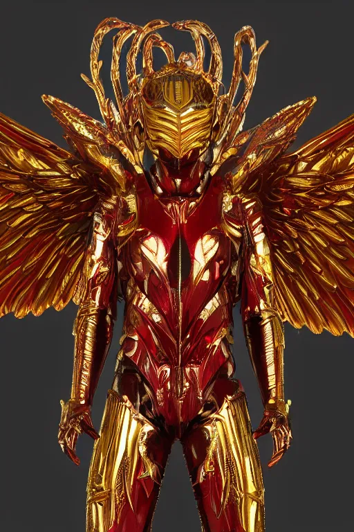 Prompt: a photo of 8k ultra realistic archangel with 4 wings, full body, intricate red and gold neon armor, ornate, cinematic lighting, trending on artstation, 4k, hyperrealistic, focused, high details, unreal engine 5, cinematic