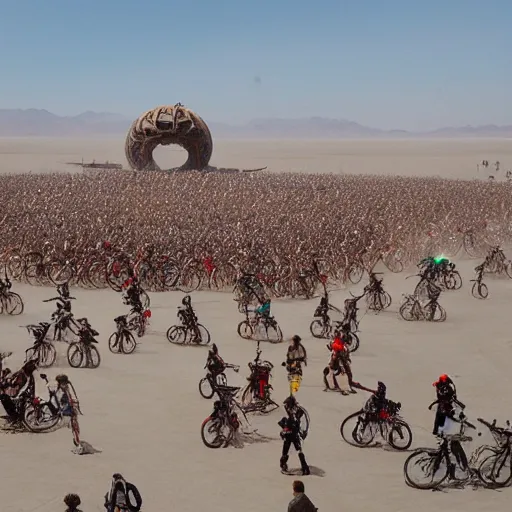 Image similar to thunderdome battle at burning man