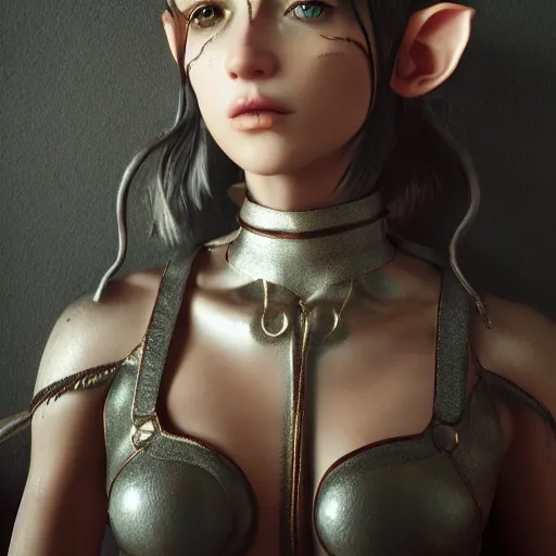 Prompt: higly detailed full body character art of a elf, full body, highly detailed, photo realistic, dark fantasy atmosphere, froggy, 8K, octane render, unreal engine