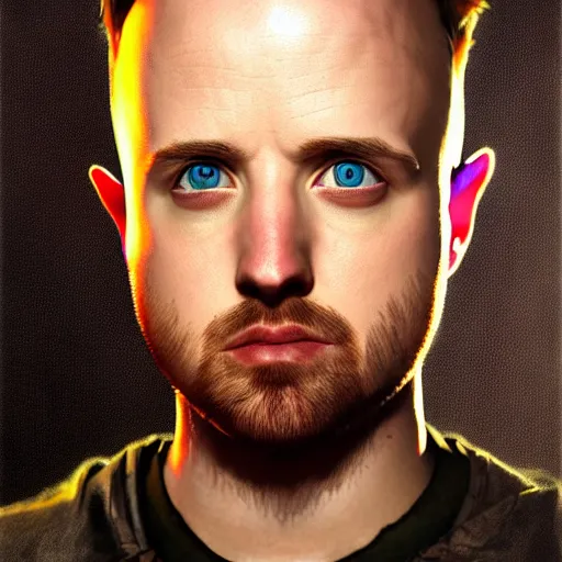 Prompt: Jesse Pinkman, perfect eyes, head and shoulders shot, butcher, portrait, fantasy, beautiful face, medieval, vivid colors, elegant, concept art, sharp focus, digital art, Hyper-realistic, 4K, Unreal Engine, Highly Detailed, HD, Dramatic Lighting by Brom, trending on Artstation