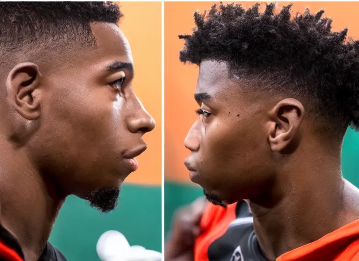 Prompt: side profile shot of kentrell gaulden youngboy never broke again, 8 k