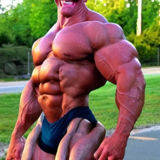 Prompt: Nigel Thornberry as a bodybuilder