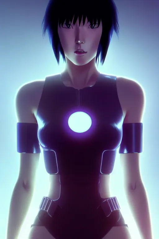 Prompt: a film still portrait of a motoko kusanagi ghost in the shell, finely detailed features : : as motoko kusanagi by pixar : : by ilya kuvshinov, rossdraws, artgerm, maxim cover, octane render, cgi, volumetric lighting, anti aliasing, raytracing : :